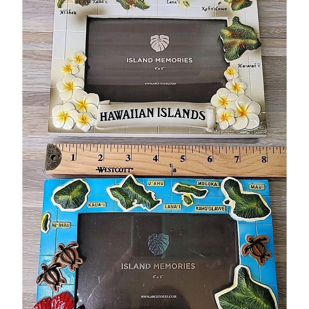 2 Hawaii‎ 3D Picture Photo Frames For Vacation Pictures 4" x 6" Hawaiian Islands - Picture 6 of 7
